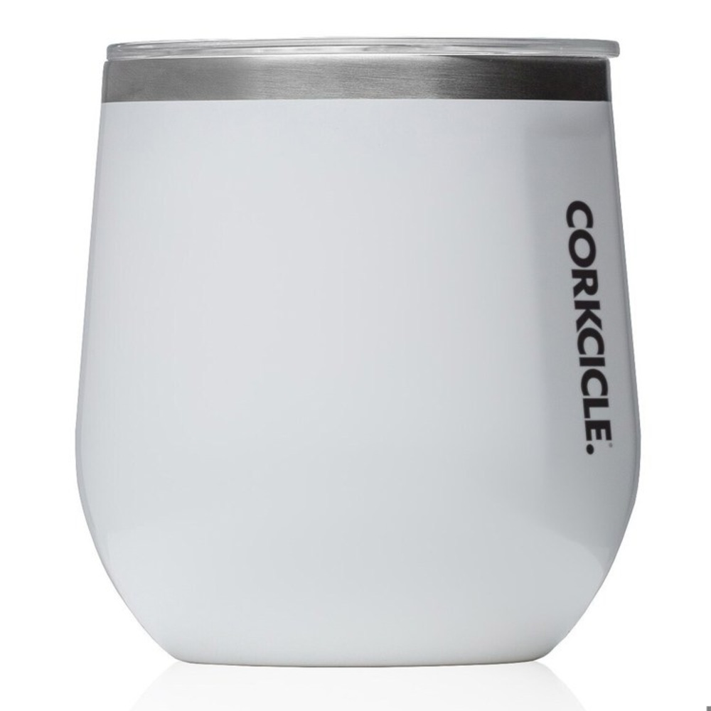 CORKCICLE 12oz White Classic Stemless Tumbler